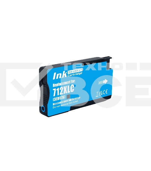 Струйный картридж NV Print 712 (NV-3ED67A) Cyan для HP DJ T210/T630 (29 мл)