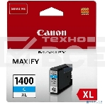 Картридж струйный CANON PGI-1400XL C Cyan голубой (1020 стр. 12 мл) для MAXIFY МВ2040/МВ2340, фото5