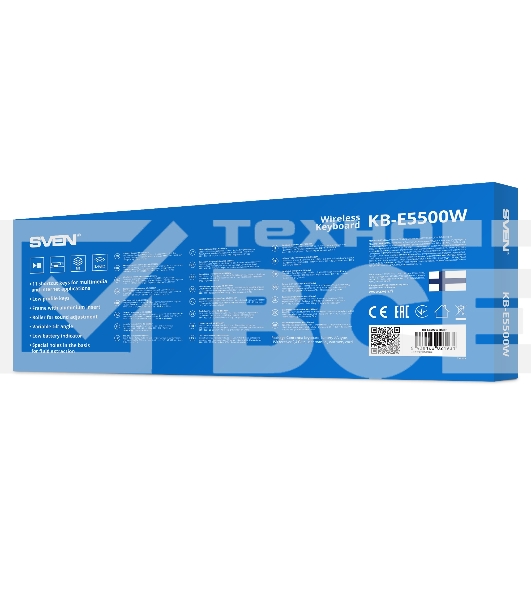 Клавиатура SVEN KB-E5500W беспроводная USB черный
