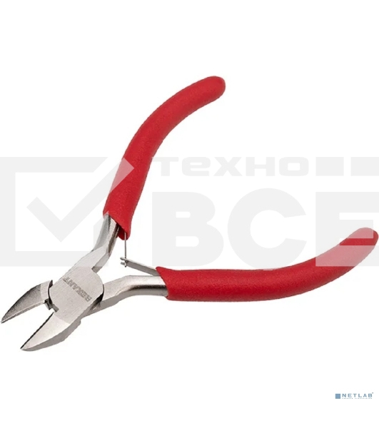 Кусачки для точных работ Rexant 115 мм никелированные, авторазжим, обливные рукоятки