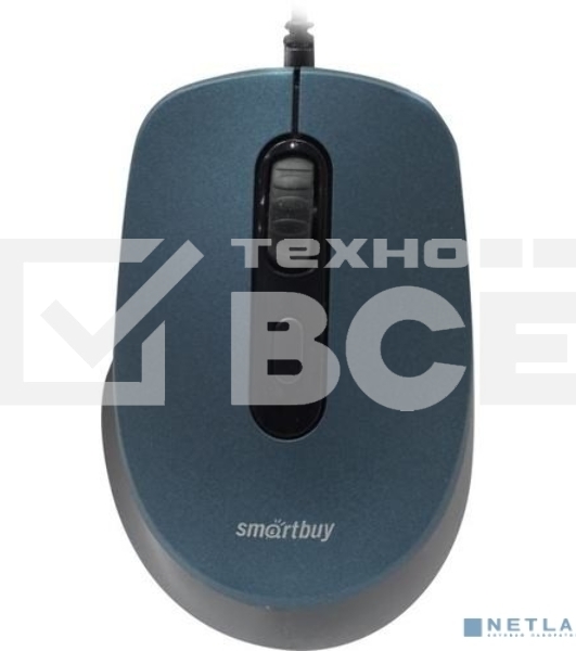 Мышь проводная беззвучная Smartbuy ONE 265-B синяя / 40 [SBM-265-B]