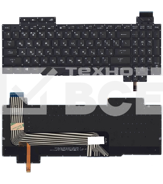 Клавиатура для ноутбука Asus ROG Strix GL503 GL503V GL503VD c белой подсветкой