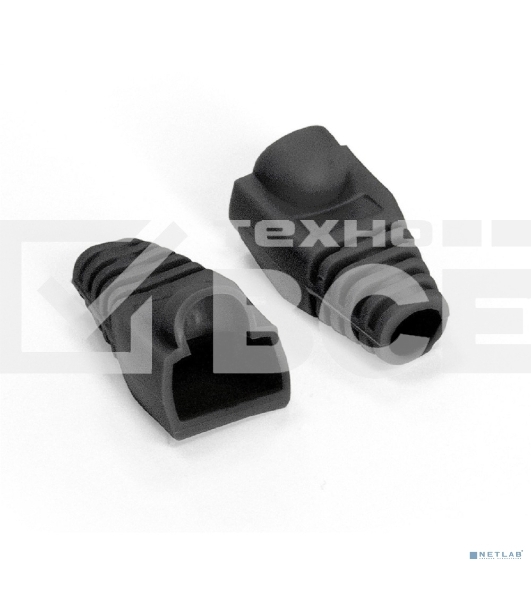 Колпачок ExeGate BC45-100-BK изолирующий для коннектора RJ-45, черный (100шт)