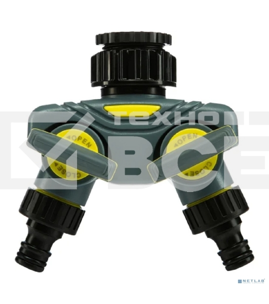 Разветвитель 2-канальный на кран 1/2'-3/4' Профи ЧЕТЫРЕ СЕЗОНА