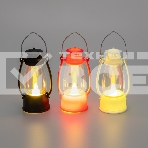 Декоративный фонарь Neon-night со свечкой 9,5 см, цвет корпуса белый/красный/черный, цвет свечения теплый белый, питание 3xLR1130 (в комплекте), фото 1