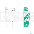 Кабель HOCO X93/ PD кабель Type-C-Type-C/ 1m/ 60W/ белый, фото4