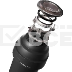 Измельчитель пищевых отходов Kuppersberg WS 550 B, High-Tech, мощность 550 Вт, 3400-3800 об/мин, защита от перегрева, авто выключение, DC мотор, шумоизоляция, уровень шума 70 дБ, черный, фото10