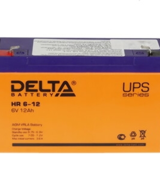 Батарея для ИБП Delta HR 6-12 (6V, 12Ah)