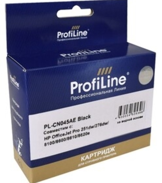 Картридж струйный ProfiLine PL-CN045AE №950XL для принтеров HP OfficeJet Pro 251dw/276dw/8100/8600/8610/8620e Black