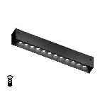 Управляемый светодиодный светильник для шинопровода Magnetic Ambrella light GL1302 BK черный IP20 12W 3000K-6400K 220V 24° 232*25*42 (Без ПДУ), фото3