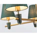 Люстра Ambrella light LH75051/5 BS/GN латунь/зеленый E14*5 max 40W D700*580, фото6