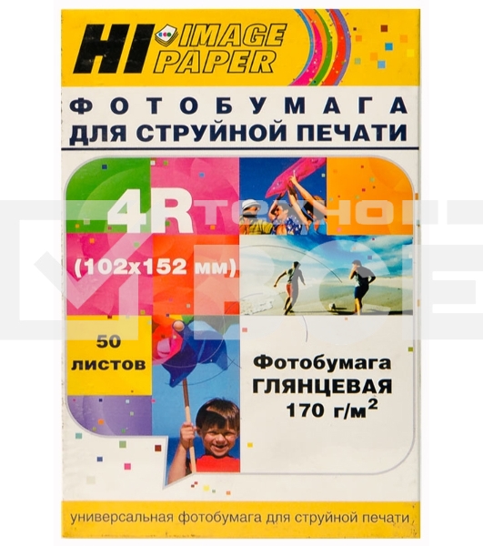 Бумага Hi-Black A20292/ H170-4R-50 Фотобумага глянцевая односторонняя (Hi-image paper) 102х152, 170 г/м, 50 л.