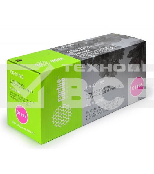 Картридж лазерный Cactus CS-D119S черный (2000 стр.) Samsung ML-1610/1615/1620/1625 ML-2010/2015/2020/2510/2570/257