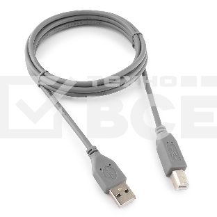 Кабель USB 2.0 Pro Cablexpert CCP-USB2-AMBM-6G, AM/BM, 1.8м, экран, серый