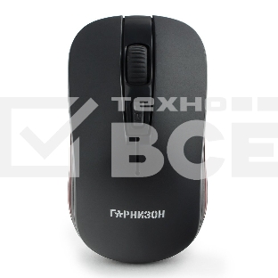 Мышь беспроводная Гарнизон GMW-420 черный, 1600 dpi, радиоканал, USB, кнопки - 4