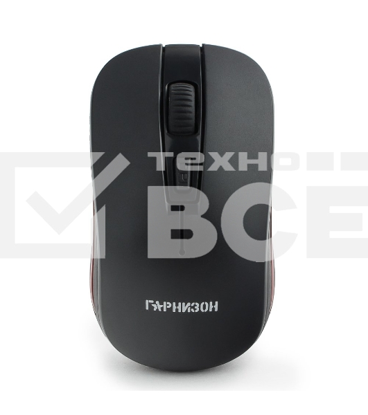 Мышь беспроводная Гарнизон GMW-420 черный, 1600 dpi, радиоканал, USB, кнопки - 4