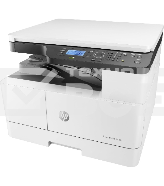 МФУ лазерный HP LaserJet MFP M438n (8AF43A), A3, ч/б, печ. до 22 стр/мин. (А4) до 12 стр/мин. (А3), 1200 x 1200 dpi (печать), 600x600dpi (скан.), USB, RJ-45