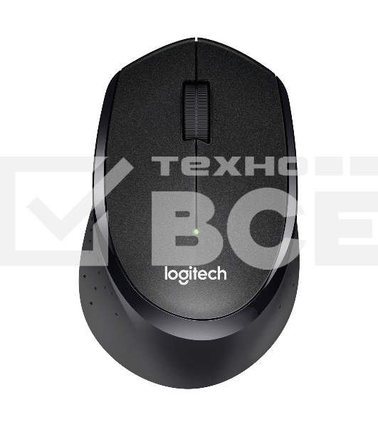 Мышь беспроводная Logitech M330 SILENT PLUS черный, 1000 dpi, радиоканал, USB, кнопки - 3