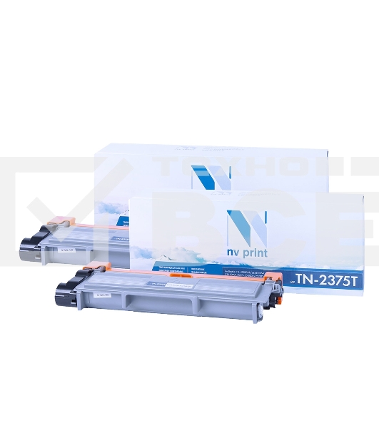 Картридж NVP совместимый NV-TN-2375T-SET2 для Brother HL-L2300DR/HL-L2340DWR/HL-L2360DNR/HL-L2365DWR/DCP-L2500DR/DCP-L2520DWR/DCP-L2540DNR/DCP-L2560DWR/MFC-L2700DWR/MFC-L2720DWR/MFC-L2740DWR/MFC-L2700DNR (2600k) (2 шт)