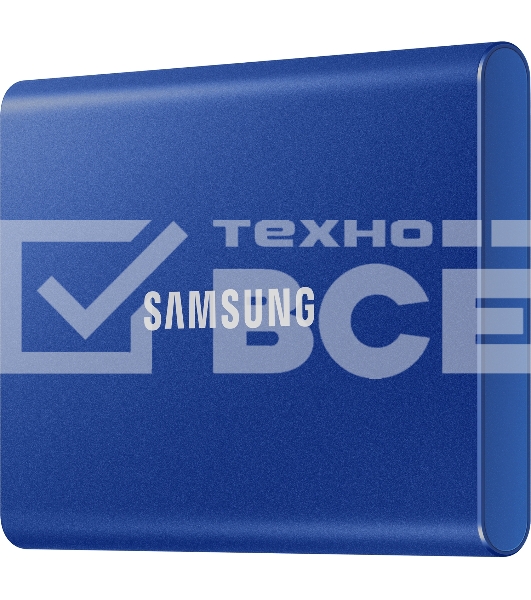 Внешний SSD Samsung T7, 2TB, USB 3.2 Gen 2 Type-C, R/W 1050/1000, синий