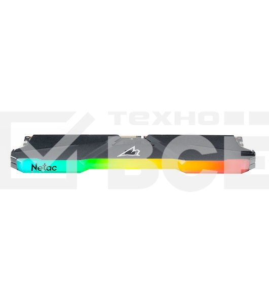 Оперативная память NETAC Shadow, DDR4, 16GB (2x8GB), 3200MHz, CL16, с радиаторами, RGB, серый