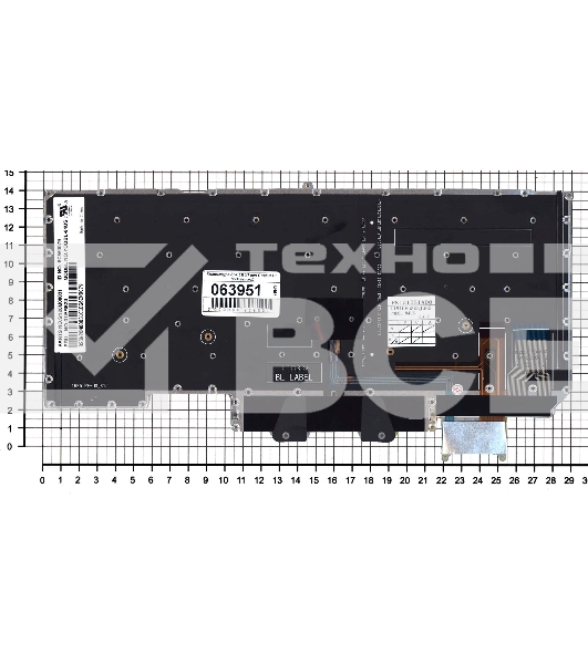 Клавиатура для ноутбука Lenovo ThinkPad X1 carbon Gen 6 2018 черная с подсветкой