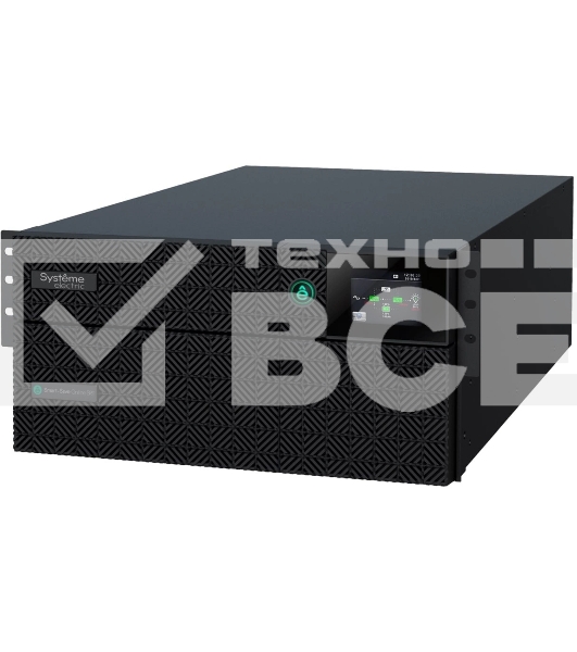 Источник бесперебойного питания Systeme Electriс SRT SRTSE6KRTXLIEC-NC 6000Вт 6000ВА черный