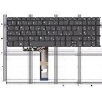 Клавиатура для ноутбука Lenovo IdeaPad Slim 5 16IRH10 черная, фото3