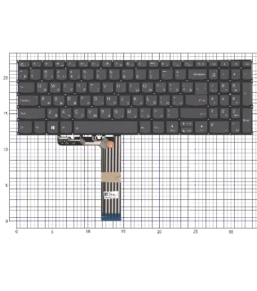 Клавиатура для ноутбука Lenovo IdeaPad Slim 5 16IRH10 черная