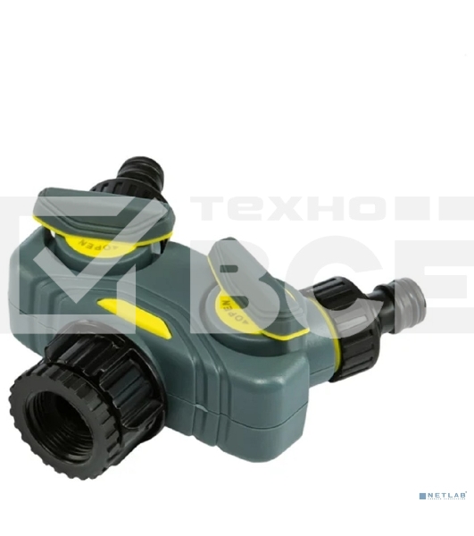 Разветвитель 2-канальный на кран 1/2'-3/4' Профи ЧЕТЫРЕ СЕЗОНА