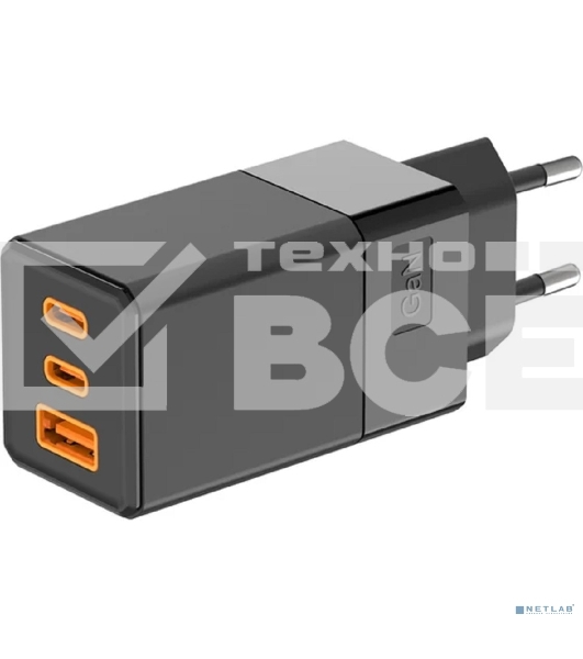 Сетевое зарядное устройство Rexant USB-A и 2 USB-C, 65Вт