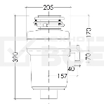 Измельчитель пищевых отходов Kuppersberg WS 550 B, High-Tech, мощность 550 Вт, 3400-3800 об/мин, защита от перегрева, авто выключение, DC мотор, шумоизоляция, уровень шума 70 дБ, черный, фото9