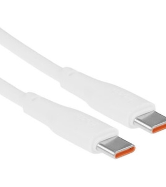 Кабель USB2.0 Hoco Type-C/Type-C, 5А, 240Вт, X93, 1м, белый, коробка