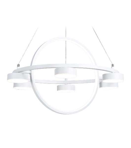 Светильник Ambrella light FL51772/2+6 WH белый 3000K/4200K/6400K 58W D600/380*1200 (ПДУ ИК)