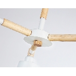 Светильник Ambrella light TR82204/3 WH/LW белый/светлое дерево E27/3 max 40W D560*430, фото7