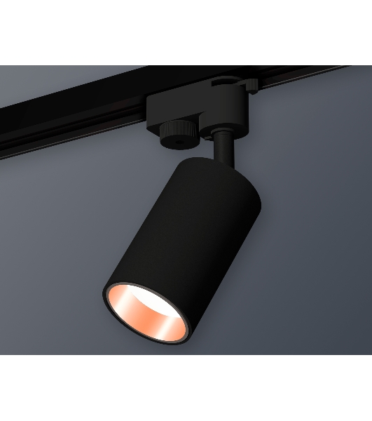 Светильник Ambrella light XT6323024 SBK/PPG черный песок/золото розовое полированное MR16 GU5.3 (A2521, C6323, N6114)