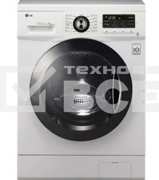 Стиральная машина LG F1096TD3 белая, загрузка фронтальная 8кг, 1000 об/мин., класс: A