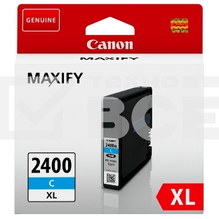 Картридж струйный CANON PGI-2400XL голубой, 1500 стр., для MAXIFY iB4040/МВ5040/МВ5340