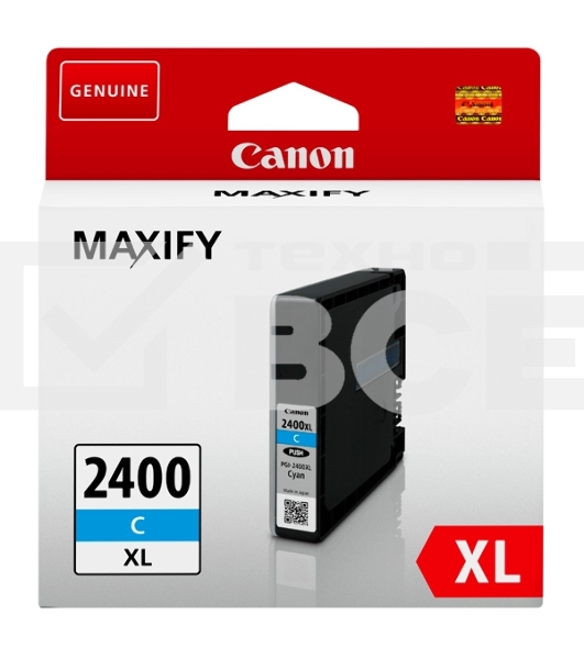 Картридж струйный CANON PGI-2400XL голубой, 1500 стр., для MAXIFY iB4040/МВ5040/МВ5340