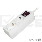 Удлинитель 2х5м с заземл. 16А IP20 У02К с выкл. 2P+PE ИЭК WYP10-16-02-05-ZK-N, фото2
