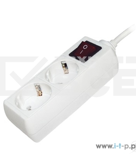 Удлинитель 2х5м с заземл. 16А IP20 У02К с выкл. 2P+PE ИЭК WYP10-16-02-05-ZK-N