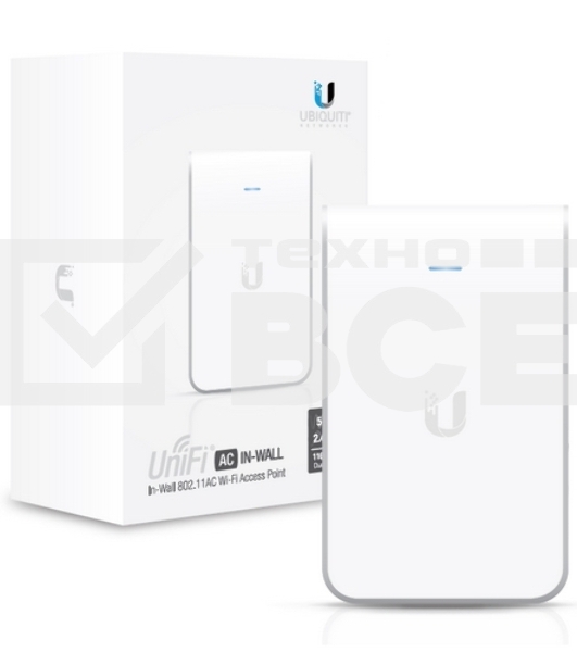 Точка доступа 2.4+5 ГГц UBIQUITI UAP-AC-IW , 3х 1G Ethernet, 802.11a/b/g/n/ac, 802.3at