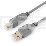 Кабель USB 2.0 Pro Cablexpert CCP-USB2-AMBM-6G, AM/BM, 1.8м, экран, серый, фото6