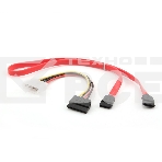 Кабель Gembird/Cablexpert Кабель SATA интерфейсный (48см) 7pin/7pin и питания (15см) 4pin/15pin(CC-SATA), фото2