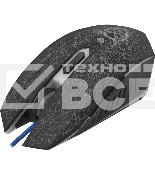 Мышь проводная Defender Shock GM-110L черный, 3200 dpi, USB, кнопки - 6