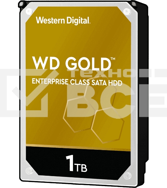 Жесткий диск Western Digital SATA 1TB 7200RPM 6GB/S 128MB GOLD WD1005FBYZ WDC 3.5