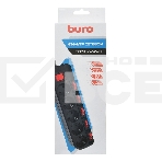 Сетевой фильтр Buro 500SH-5-SW-B 5м (5 розеток) черный (коробка), фото6