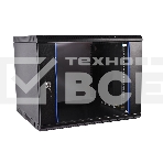 Шкаф телеком. настенный разборный 15U (600х350) дверь стекло,цвет черный (ШРН-Э-15.350-9005), фото 1