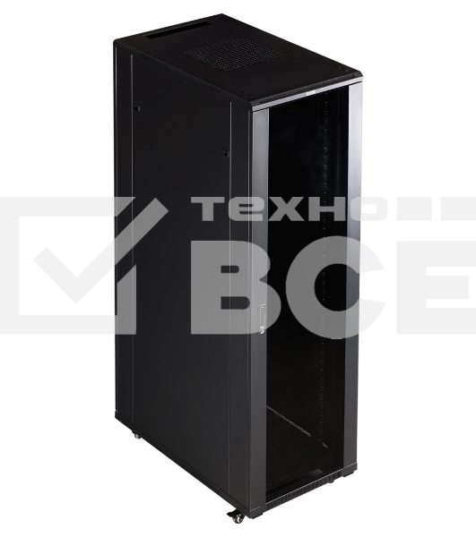 Шкаф коммутационный Lanmaster (TWT-CBB-42U-6X10-P1) 42U 600x1000мм пер.дв.перфор. задн.дв.перфор.2-хст. 2 бок.пан. 800кг черный IP20