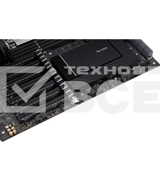 Материнская плата ASUS Pro WS WRX80E-SAGE SE WIFI, sWRX8, AMD WRX80, 8xDDR4, 8xSATA, 3xM.2, 7xPCI-E 4.0 x16, 2x 10Gb LAN, 8xUSB-A 3.2 Gen 2, 5x3.5 мм, 7.1, E-ATX